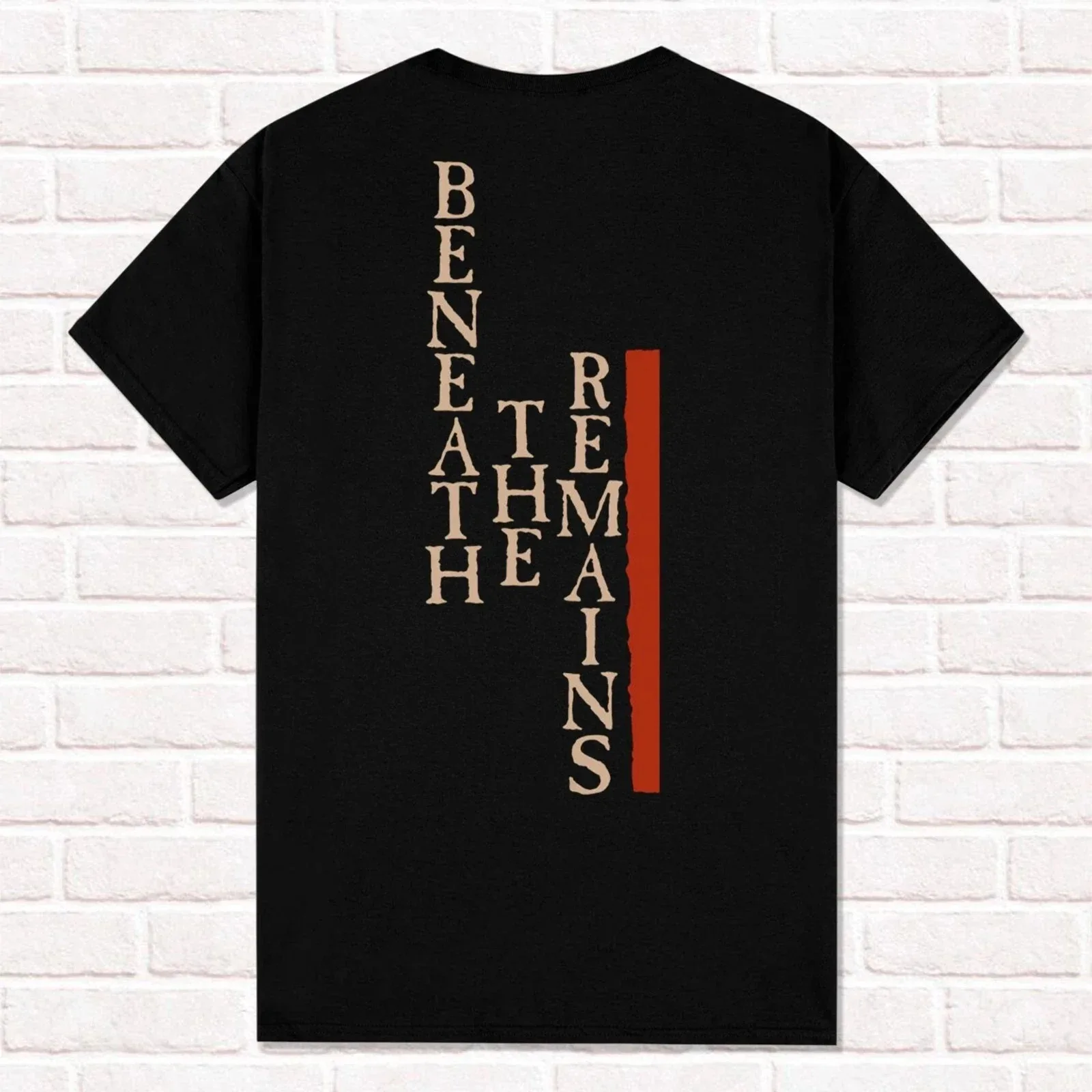 Sepultura تي شيرت الرجال المتضخم المحملة تحت البقايا 1989 ثراش الموت المعادن الأخدود المعادن القطن الشارع الشهير ملابس كاجوال #3