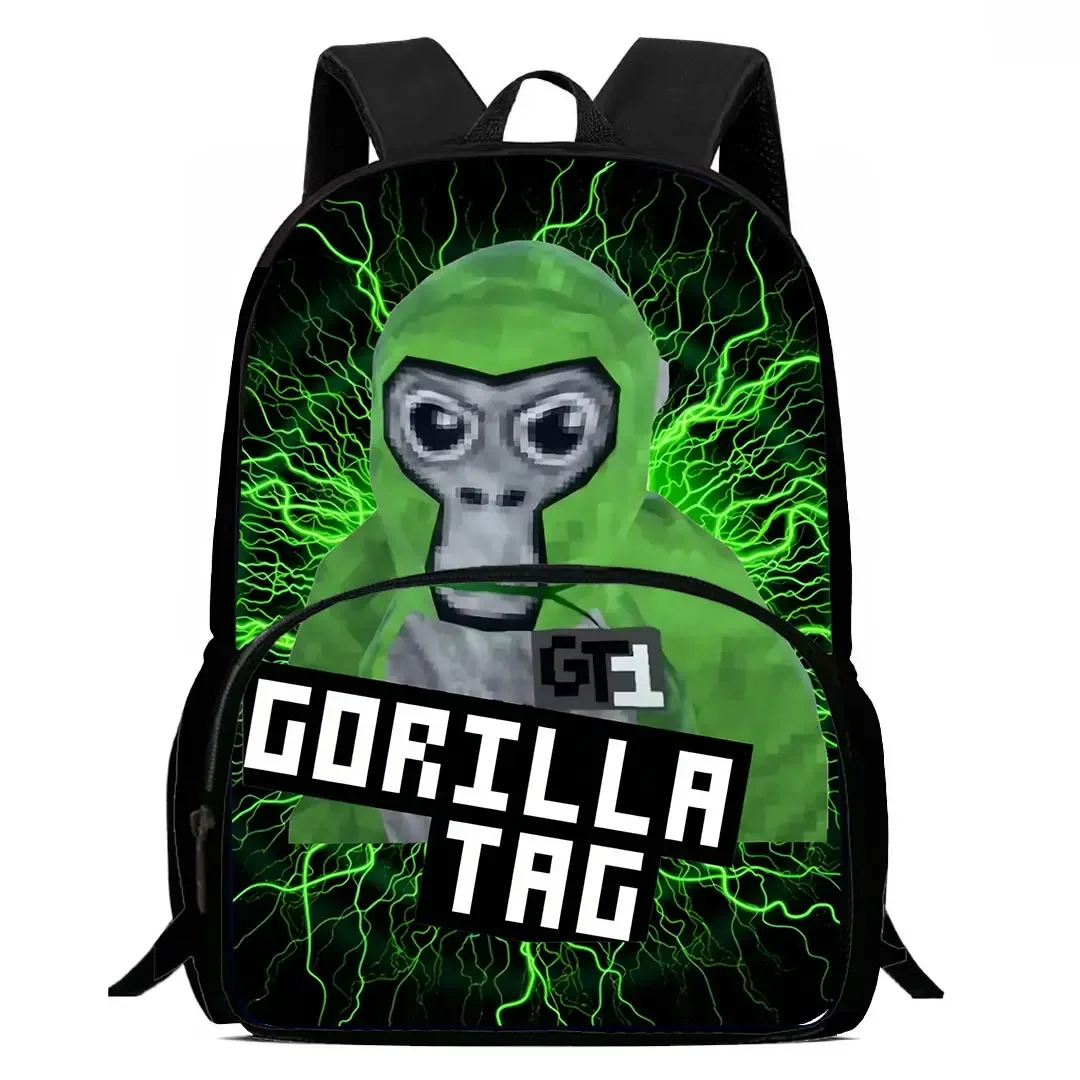 Ransel Anak-anak Hadiah Ulang Tahun Siswa Laki-laki Perempuan Tas Gorilla Tag Keren Baru untuk Sekolah Anak-anak Ransel Tahan Lama Kapasitas Besar untuk Berkemah