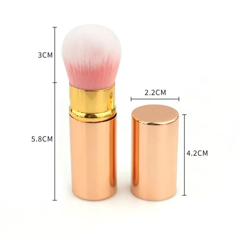 Pinceaux de maquillage rétractables simples, blush à poudre multifonction, outils de maquillage de haute qualité, outil cosmétique pour nouveaux produits avec couvercle