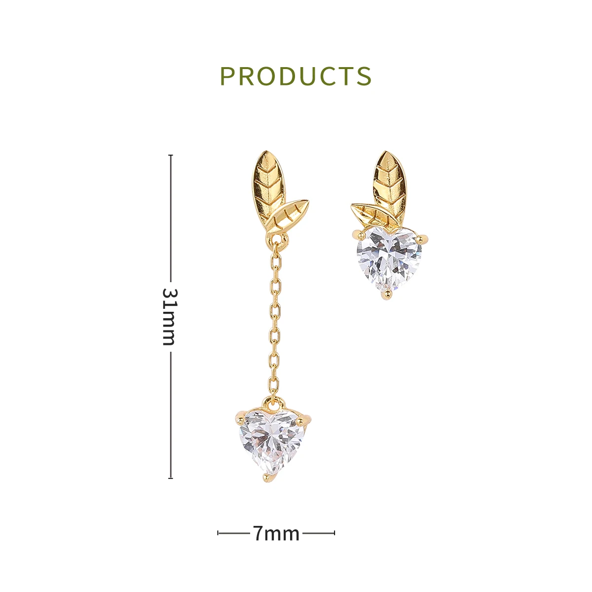 HAIKE-Boucles d'oreilles originales en argent regardé S925 pour filles, dents mignonnes, épingle d'oreille, conception asymétrique, petit, exquis, mignon, polyvalent