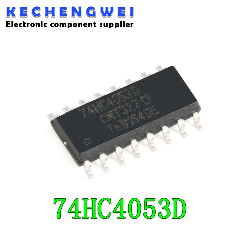 10pcs/lot 74HC4053 74HC4053D SN74HC4053DR HC4053 SOP-16 2-Channel Analog Multiplexer IC