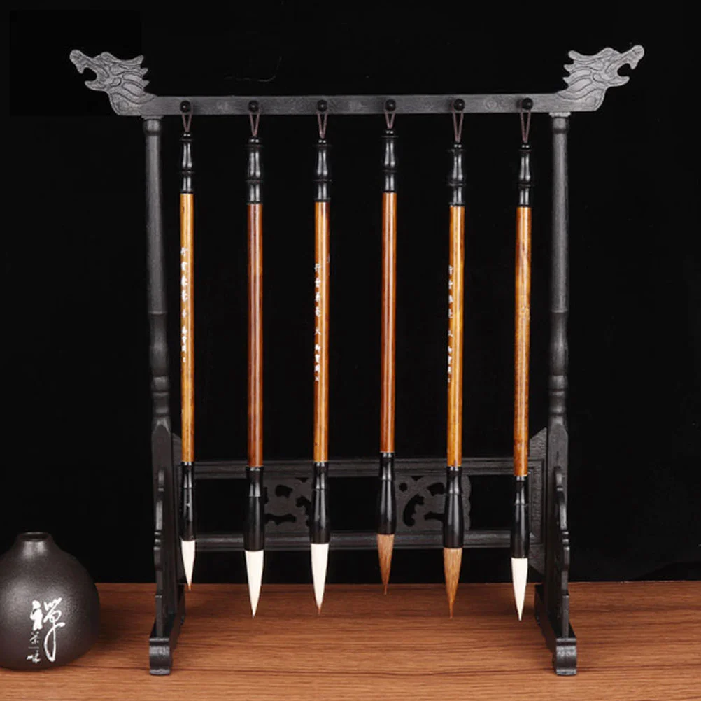 Pinsel Stift Rack im chinesischen Stil Mehrzweck Pinsel Stift Lagerung Rack Desktop Dekor Lebensmittel Riser für Buffettisch