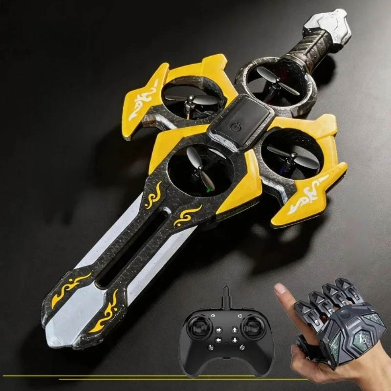 Sword Flying RC Remote Control Flying Sword Toy for Boys Girls Magic Air Hovercraft Birthday Gift