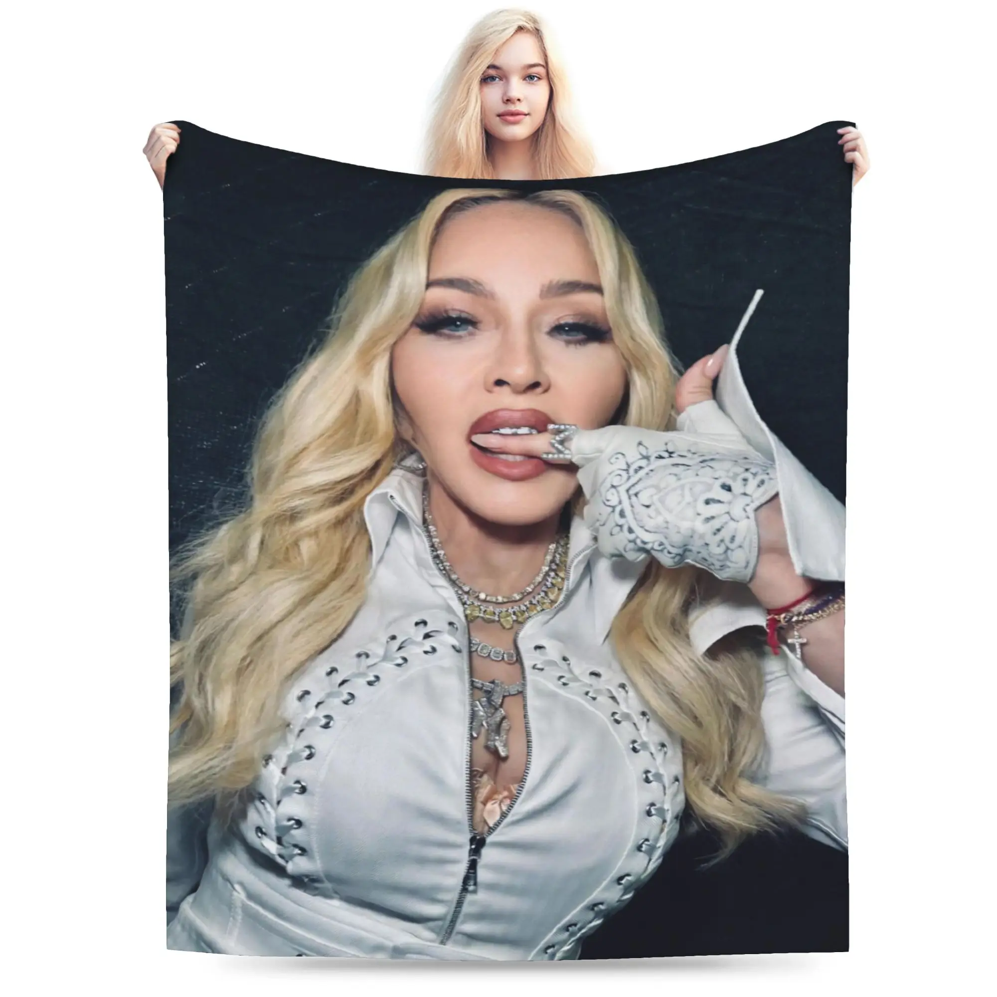 M-Madonnas Confessions II Throw Blanket for Couch  Soft Cozy Plush Blanket 50x60 Inch Multi-size Bedspreads for All Seasons