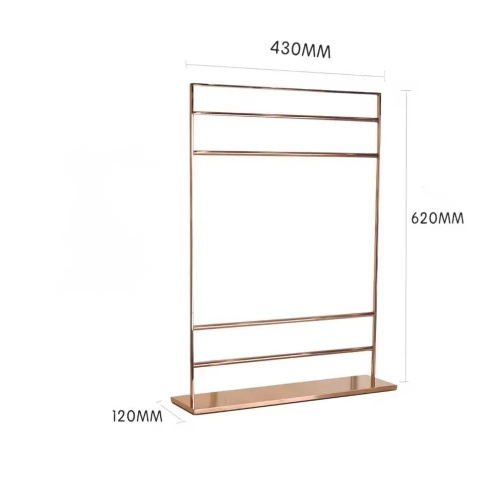 

1PCS Steel Stainless Frame Exquisite Display Belt Rack for Men Scarves Holder Storage Shelf Organizer Metal