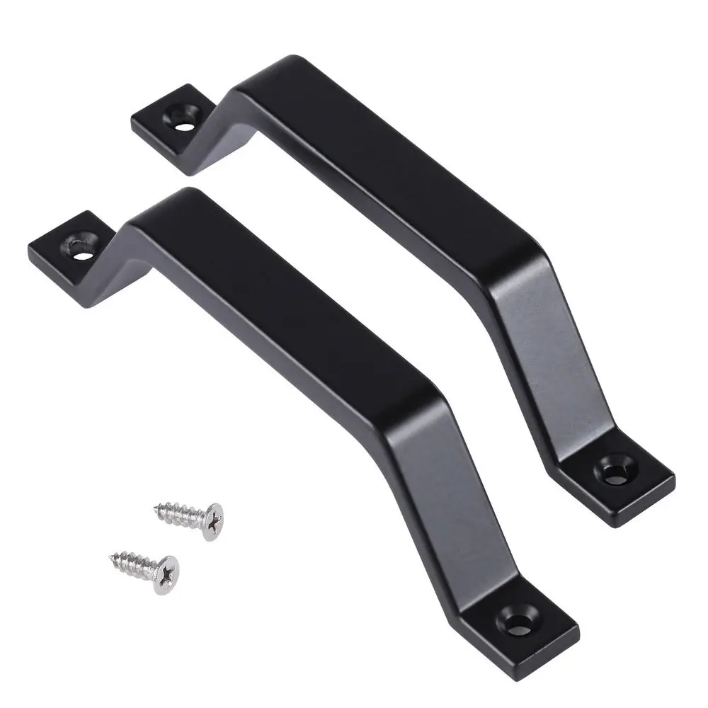 

Durable Aluminum Alloy Barn Door Pull Handle Black White Heavy Duty Door Handles Garage Door Handle Garage