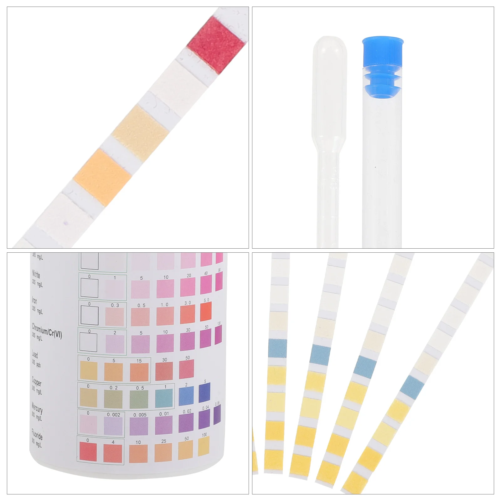 

100Pcs Drinking Water Test Strips Water Quality Testing Papers Quick Analysis for Home Office Aquarium PH Meter Replacement