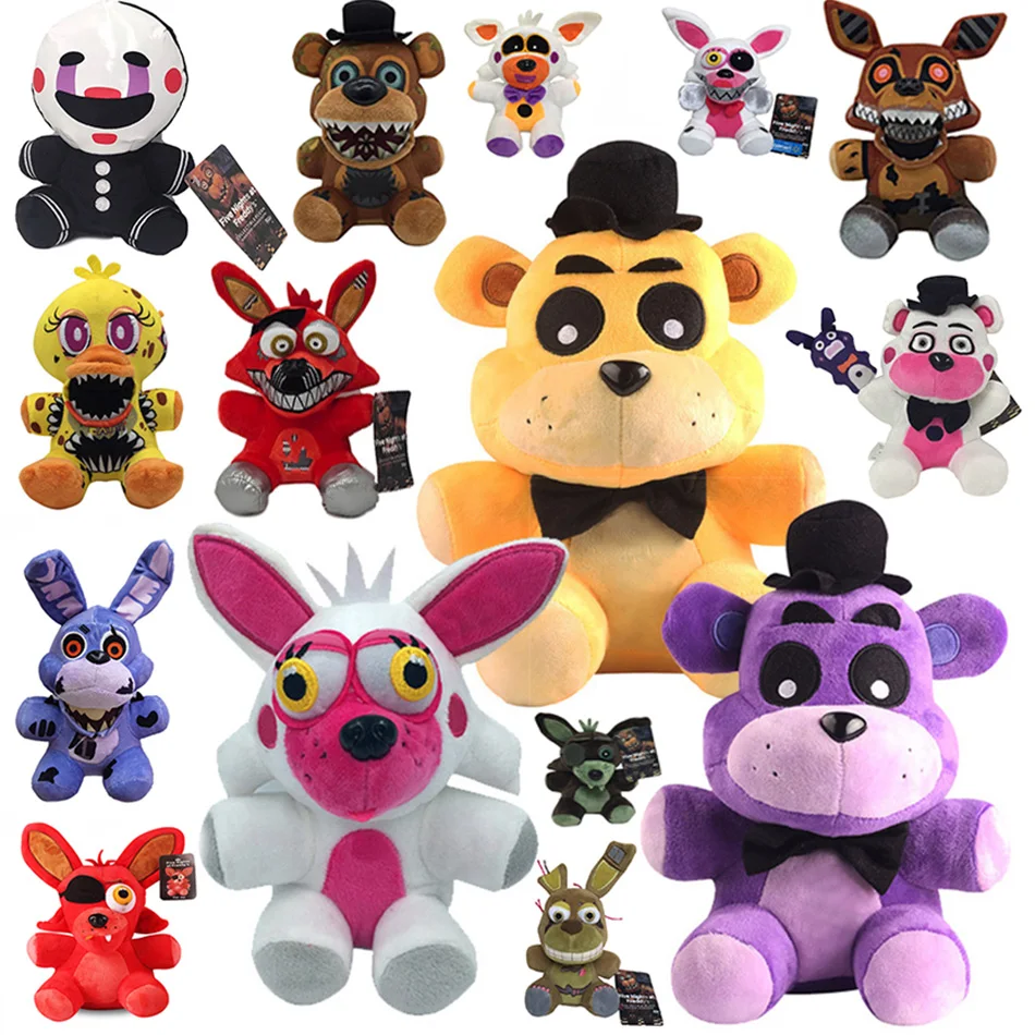 

Hot Five Night At Freddy Fnaf Cute Plush Toys Game Doll Bonnie Bear Foxy Cartoon Stuffed Dolls Freddy Doll Gift