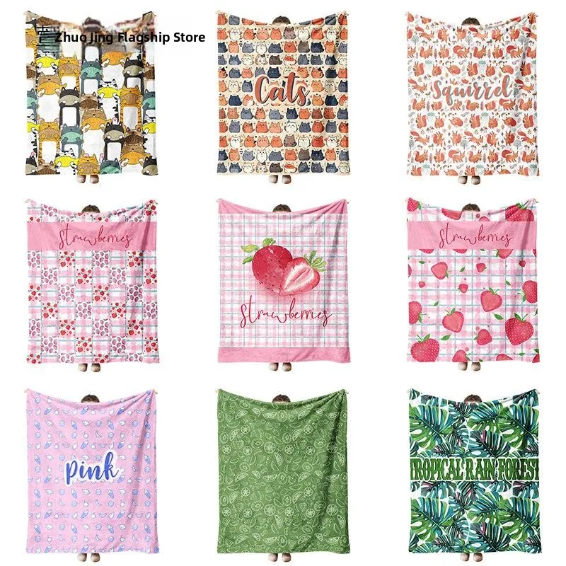 Double-Sided Fleece Coral Velvet Bed Sheet Single Piece Thick Cover Blanket for Nap in Dormitory Warm Simple Style Kitchen Use
