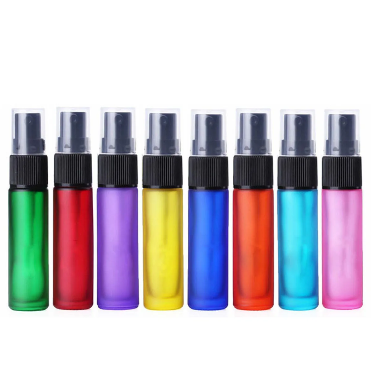 5x10x10ml tragbare nachfüllbare Parfüm matte Glasflaschen Nachfüll spray Sprüh gerät Kosmetik behälter Zerstäuber Weihnachts geschenk Reisen