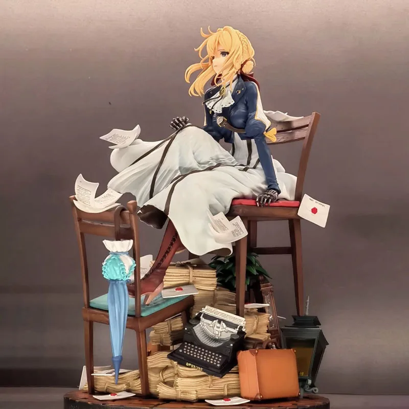 Anime Violet Evergarden Action Figures GK Acrylic Figurine PVC Model Collection Peripheral Toys Birthday Decoration Doll Gifts