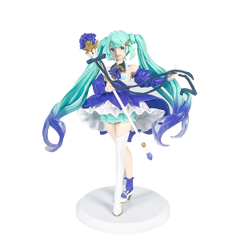 20 CM 2025 Neue Anime Hatsune Miku Kleiner teufel waschbären Kawaii Action Figure PVC Puppe Modell Spielzeug ornament Desktop Dekoration geschenke