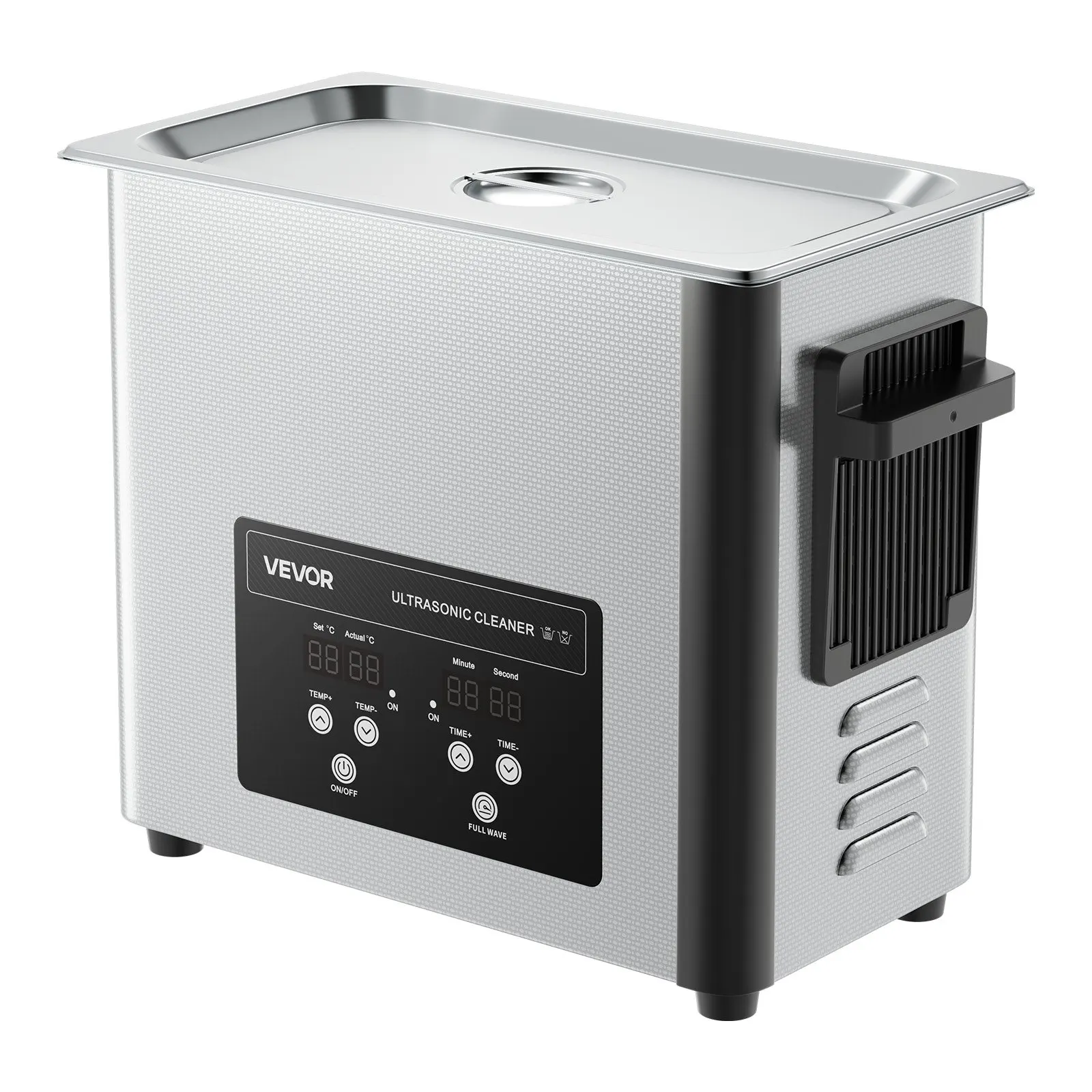 

6L Ultrasonic Cleaner, Professional Ultrasonic Cleaner Machine With Cleaning Basket & Digital Display, 120W Stainless Steel