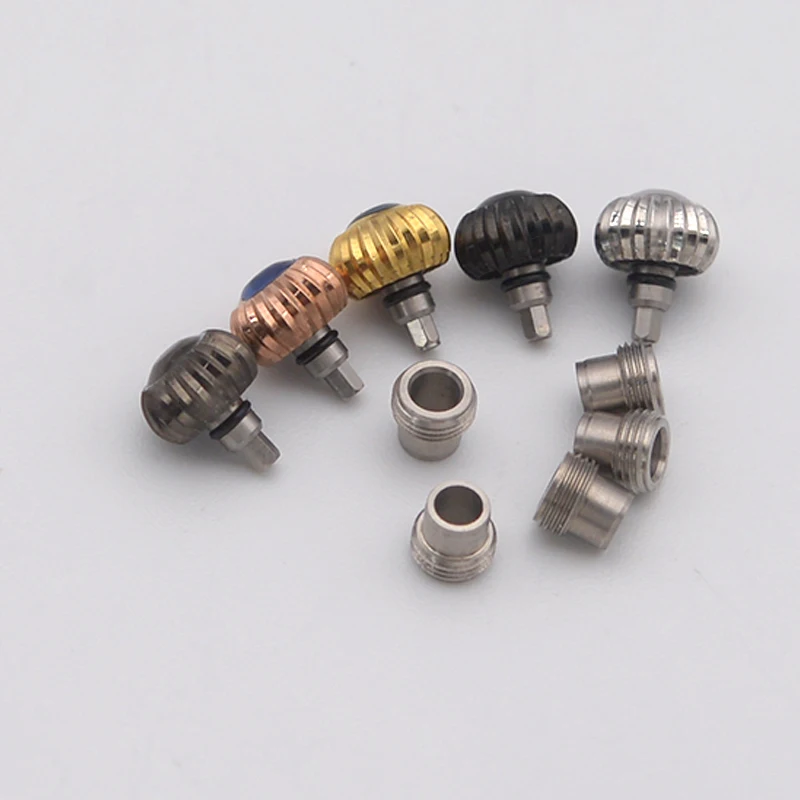 6.0mm Pumpkin-shaped Crown Watch Screw Crown and Tube Fit SKX007 SKX009 SRPD Watch Case Replace Watch Repair Parts Aftermarket