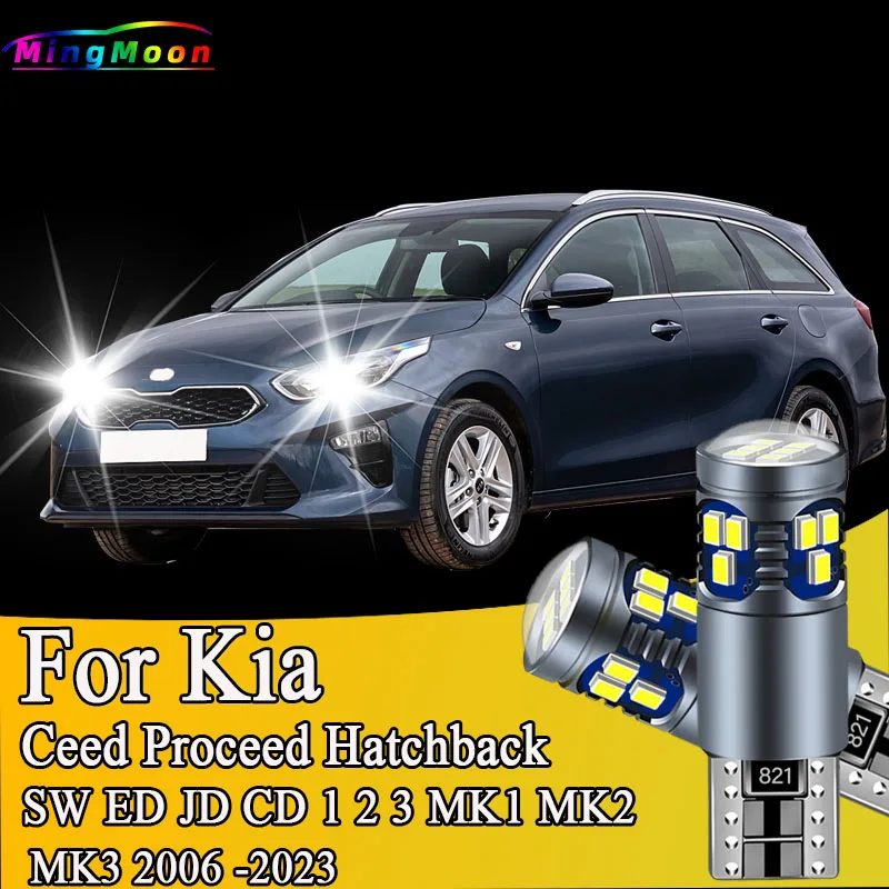 

2Pcs T10 LED Bulbs s For Kia Ceed Proceed Hatchback SW ED JD CD 1 2 3 MK1 MK2 MK3 2006 -2020 2021 2022 2023 License Plate Light