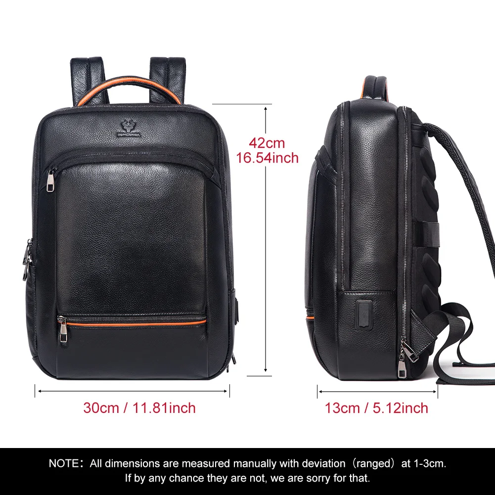 HUMERPAUL-حقيبة ظهر للسفر قابلة للتوسيع للرجال ، سعة كبيرة ، عمل ، مدرسة ، كمبيوتر محمول ، خارجي ، USB ، أو"