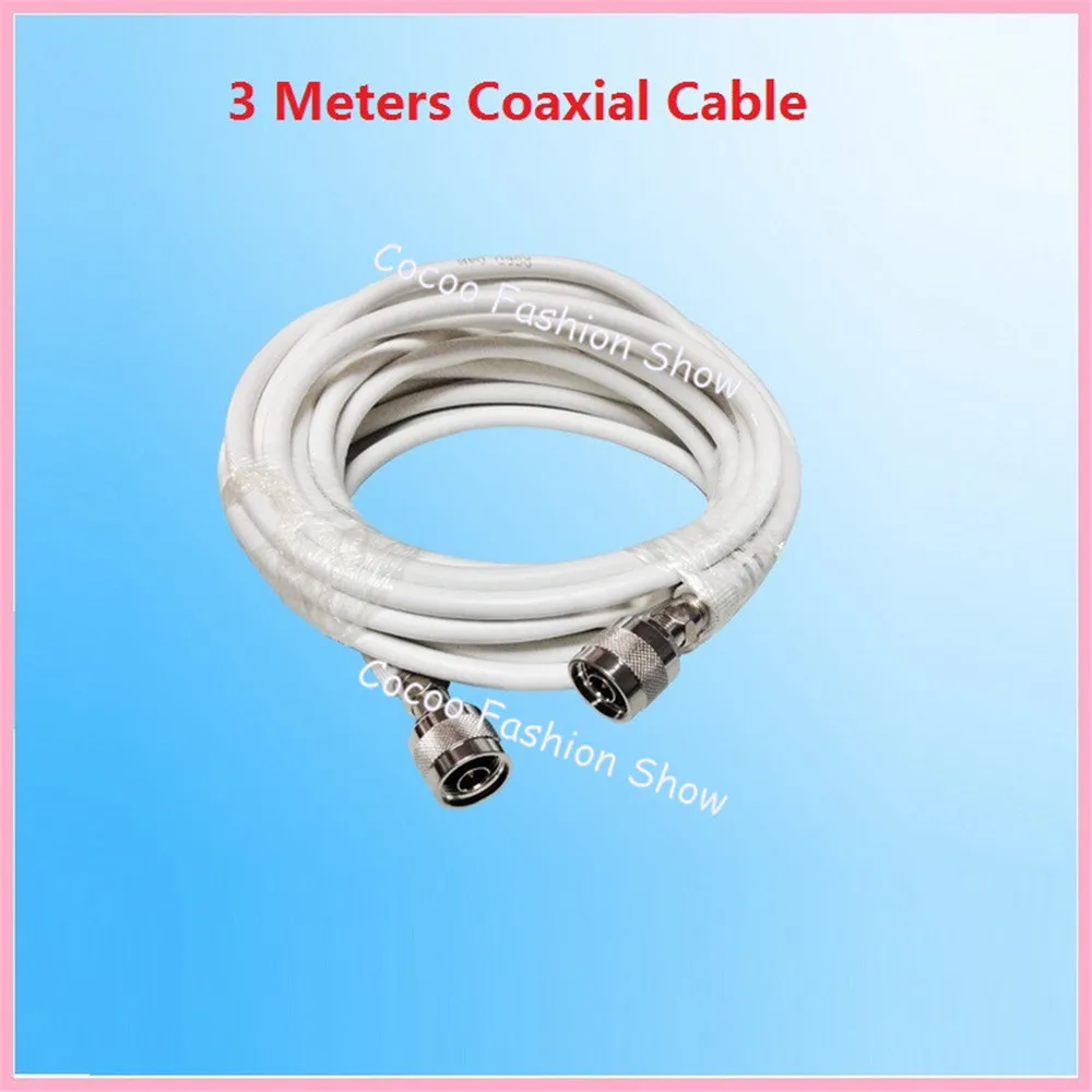 ZQTMAX 3m RG6 Coaxial Cable for Mobile Signal Booster,amplifier,repeater,cable TV line,Communication,shielded coaxial cable