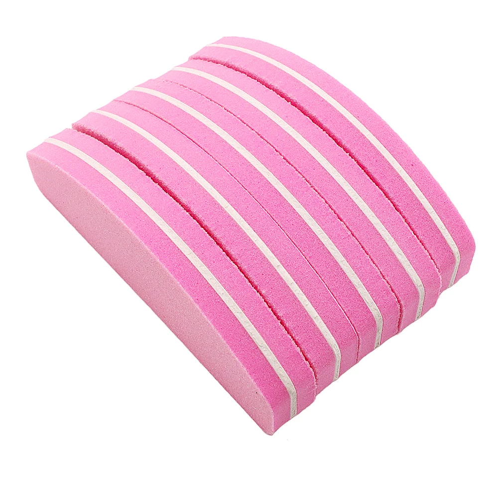 5/10/20pcs Professional Pink Nail Files Polish Block Sponge Women Manicure Tool Nail Polish UV Gel Lime a Ongle Wholesale Tools