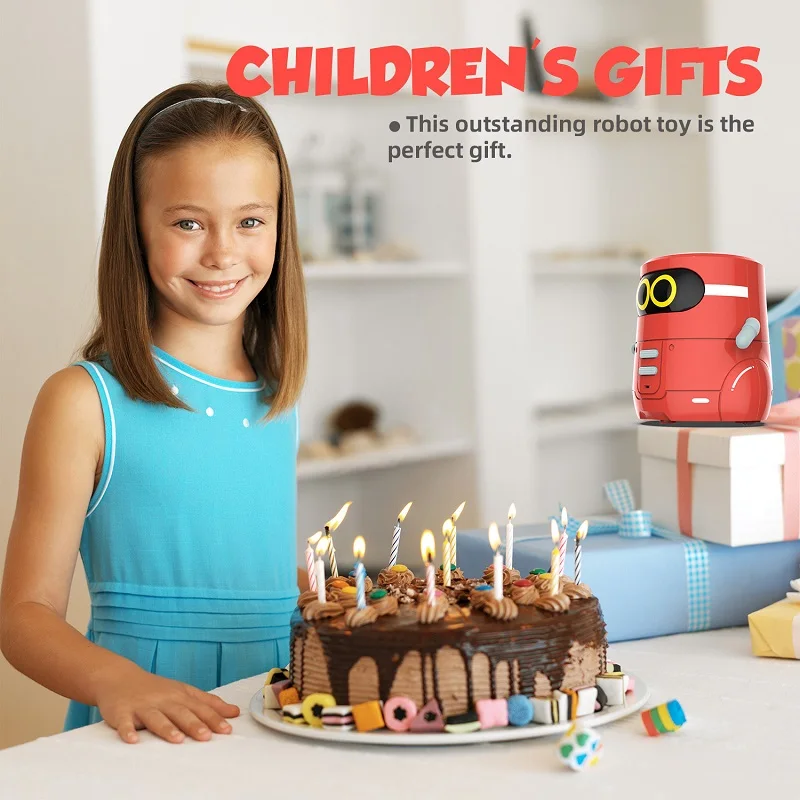 Robot inteligente AI con Sensor táctil de interacción por voz, juguete educativo de aprendizaje para niños, grabadora de mensajes de voz, desarrollo temprano