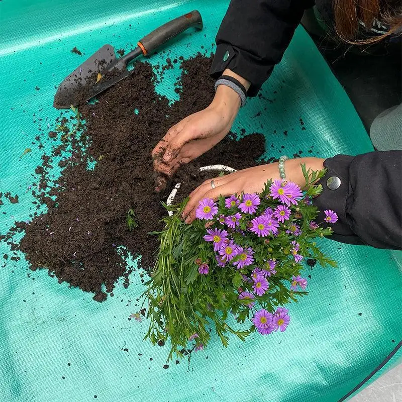 Forniture per il giardinaggio domestico tappetino per piantare tappetino per invasatura vaso da fiori pieghevole per piante da giardino tappetini impermeabili riutilizzabili per il trapianto