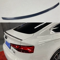 For AUDI A5 S5 RS5 B9 4Door Sportback S Style Carbon fiber Rear Spoiler Trunk wing 2017-2023 FRP Glossy black Forged carbon