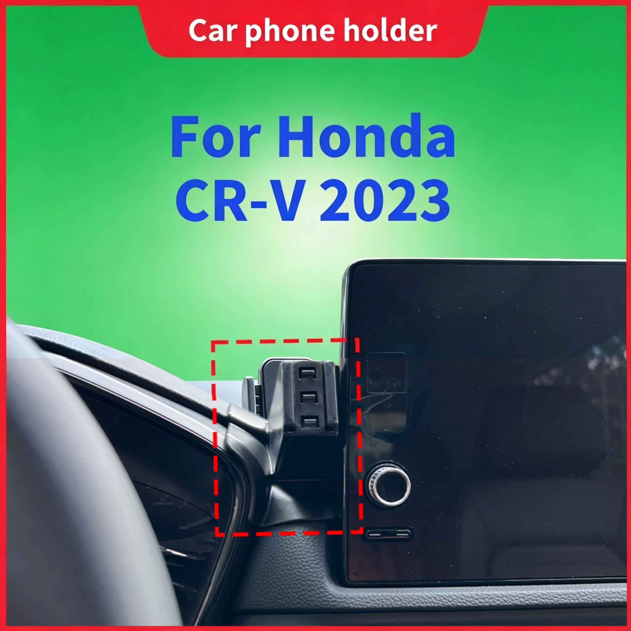 

The snap on bracket base for the high-quality car phone holder of Honda CR-V 2023 can be used with multiple phone holders