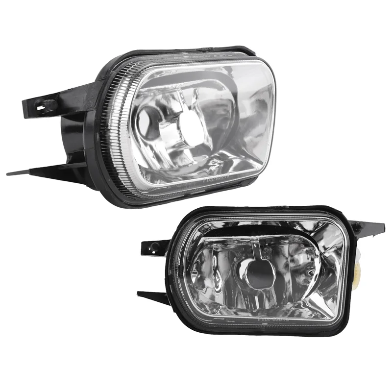 

1Pair Car Front Bumper Fog Lights Lamp Foglight Without Bulb For Benz C-Class W203 2001-2007 2158200556 2158200656