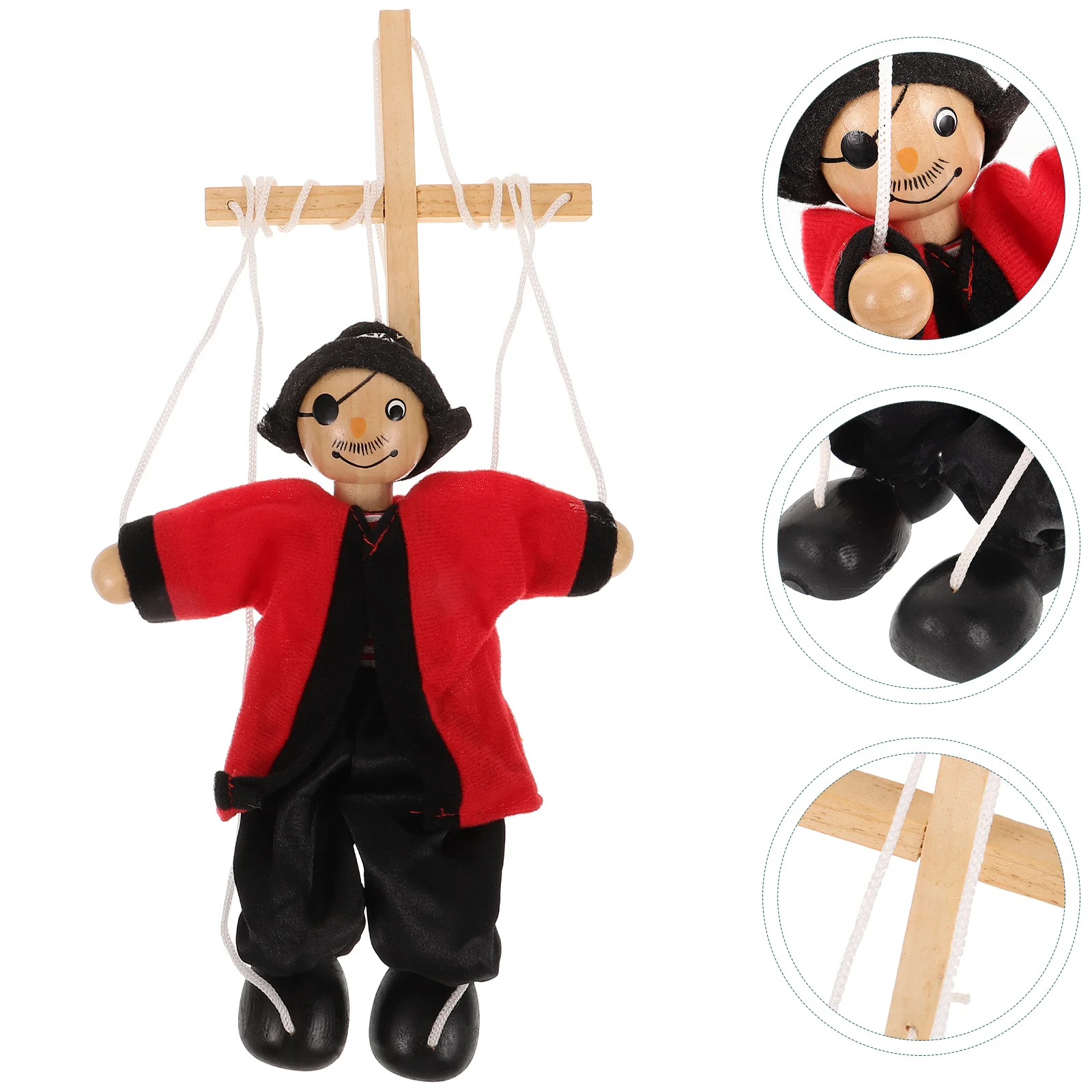 Marionnettes en bois 7,5 pour enfants, fournitures de spectacle de marionnettes, jouets pour enfants