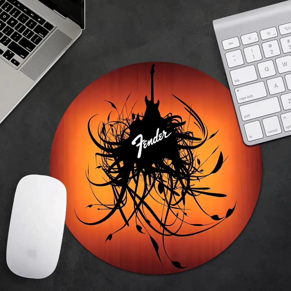 Cool F-Fender G-Guitar Rubber Small Thickened Mouse Pad Gaming HYBXAXC Table Mat Office Supplies Room Decor For PC Mouse Carpet