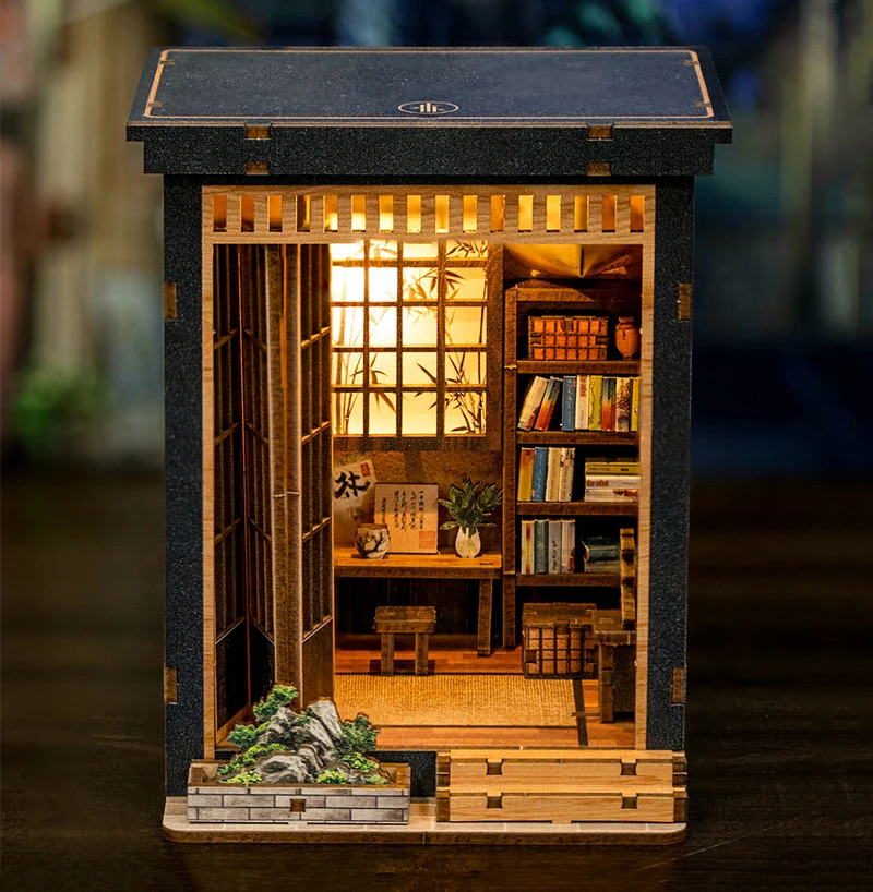 Nouveau bricolage Serene Garden Melody Casa Kit de modèle Miniature en bois 3D Puzzle maisons de poupée avec meubles pour amis cadeaux d'anniversaire