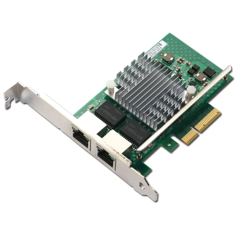 Imagem -03 - Gigabit Ethernet Pci Express Pci-e Placa de Rede 10 100 1000mbps Lan Adaptador Pci-e 4x Servidor Dupla Porta Rj45 I350-t2v2 para Desktop