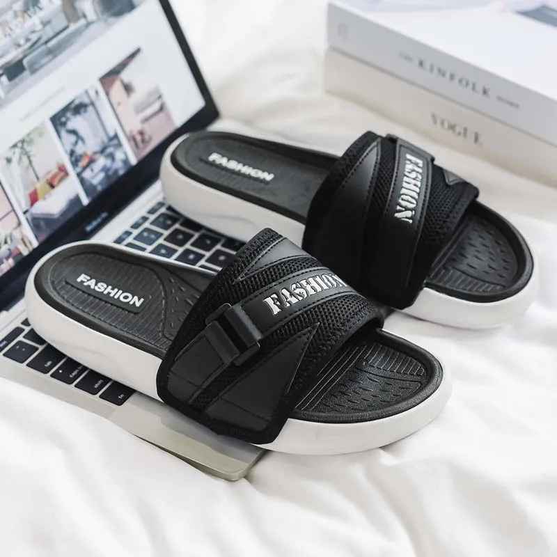 Summer Men's Soft Bottom Sports Eva Slippers Men's Summer Fashion Indoor Outdoor Home Shallow Slippers Man Street wear Sandals