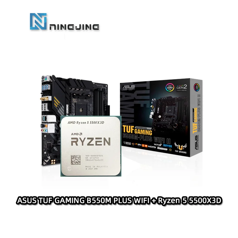 AMD R5 5500X3D CPU + ASUS TUF GAMING B550M-PLUS WIFI II AMD B550