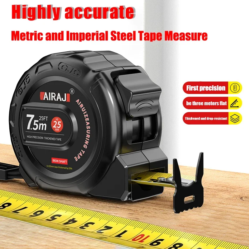 Portable High-precision Measuring Tape  Metric and Imperial Thickened Wear-resistant Telescopic Tape Measure 3M5M7.5M Measuring