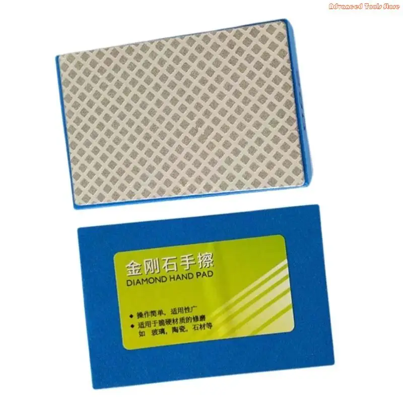 Practical Diamond Hand Polishing Pads Hand-held Sanding Blocks for Metal Glass Tiles Grinding Polishing for Sharp T W91B