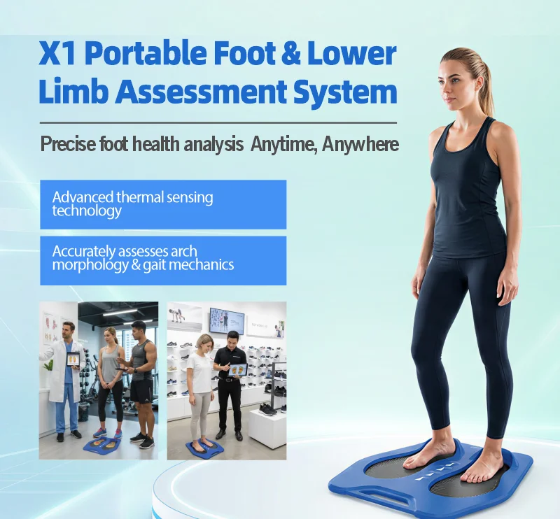 FOOTWORK LAB Portable Temperature Sensing Foot Pressure Plate Scanner For Foot Lower Limb Analysis Foot Plate Stock