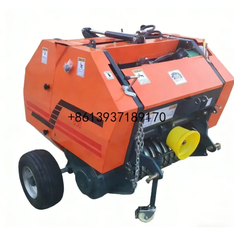 Agricultural Mini Round Baler Silage Baling Machine with Automatic Wrapping Function Low Price