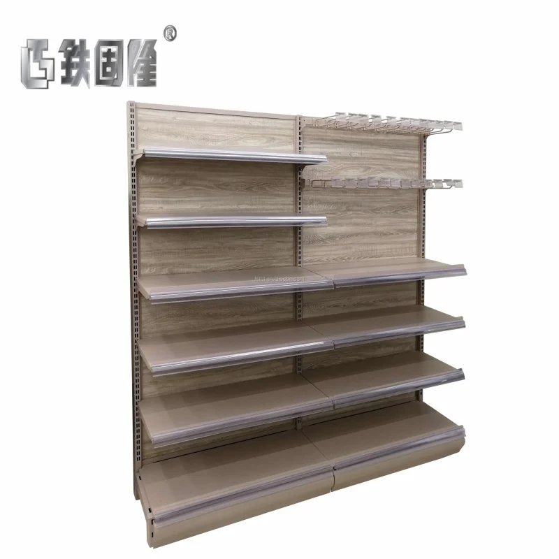 custom.Latest Shelf Designs Double-sided Department Grocery Metal Rack