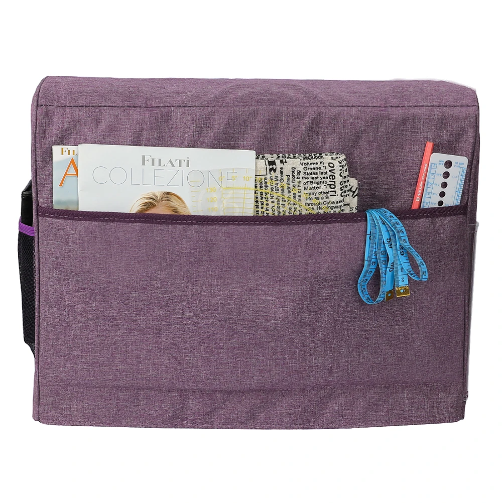 

Sewing Machine Cover Dustproof Oxford Storage Bag With Zipper Side Pocket For Home Use Durable Sewing Tool Bag Machine