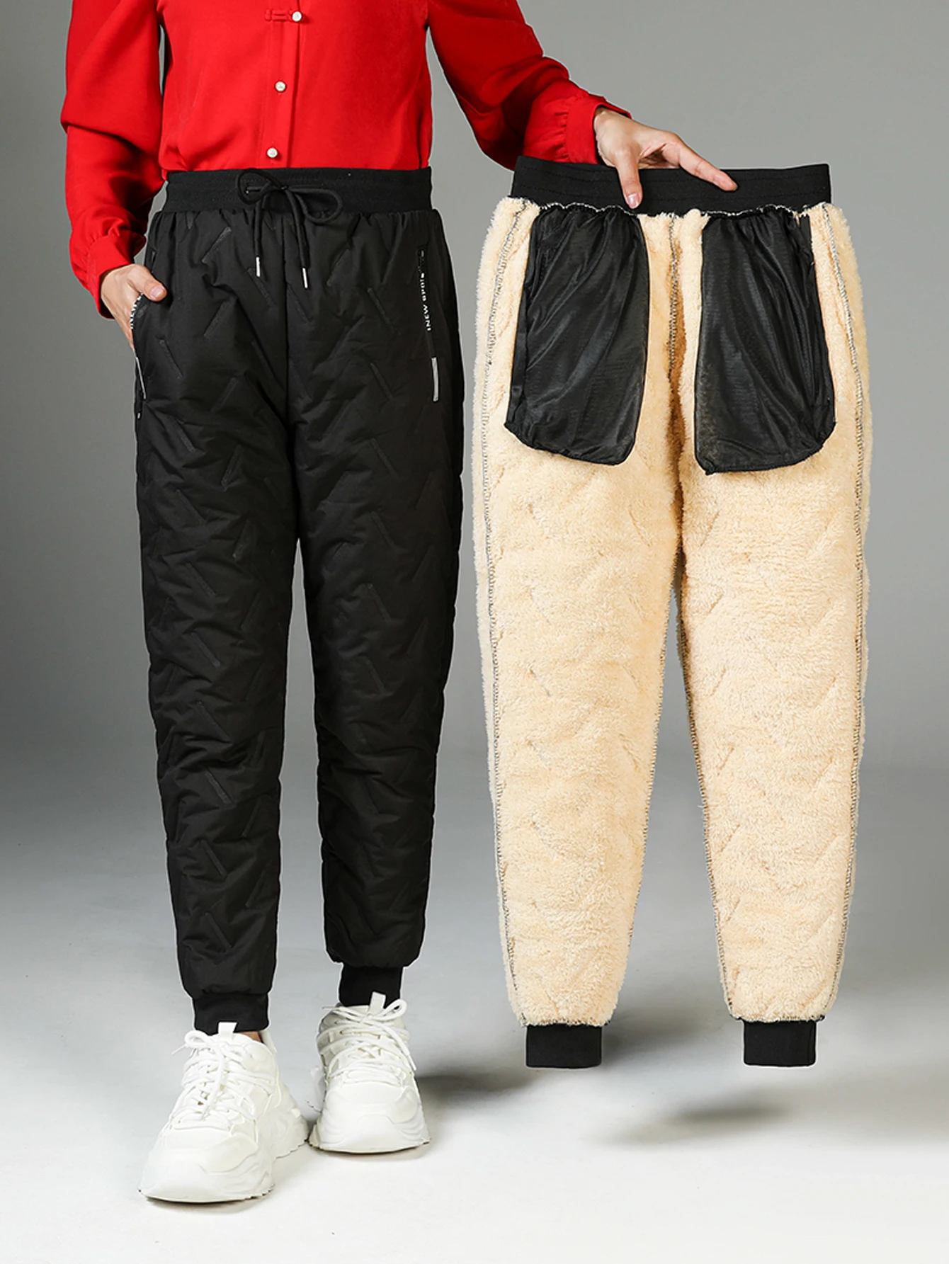 

Women's Large Size Cotton Pants, Women's Thickeneded Velvet Large Size Cotton Pants, Woven Pants, Women's Cotton Pants, Large Size Pants, Plus Size Women's Pants