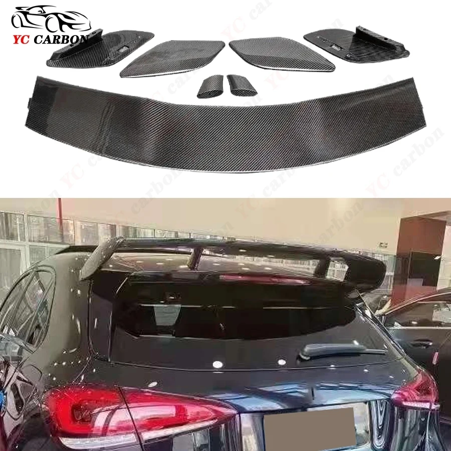 

For Mercedes Benz A Class W177 A260 A200 A180 Carbon Fiber Spoiler Rear Wing Auto Racing Car Styling Tail Lip Wing Body Kit