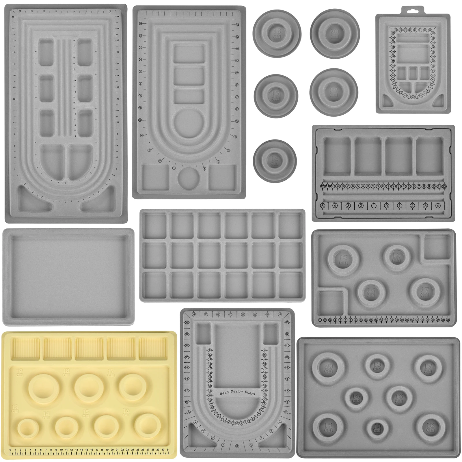 لوح حبة متدفقون لصنع المجوهرات ، سوار ، قلادة ، منظم الديكور ، صينية فنية ، أداة قياس تصميم ، إكسسوارات تصنعها بنفسك