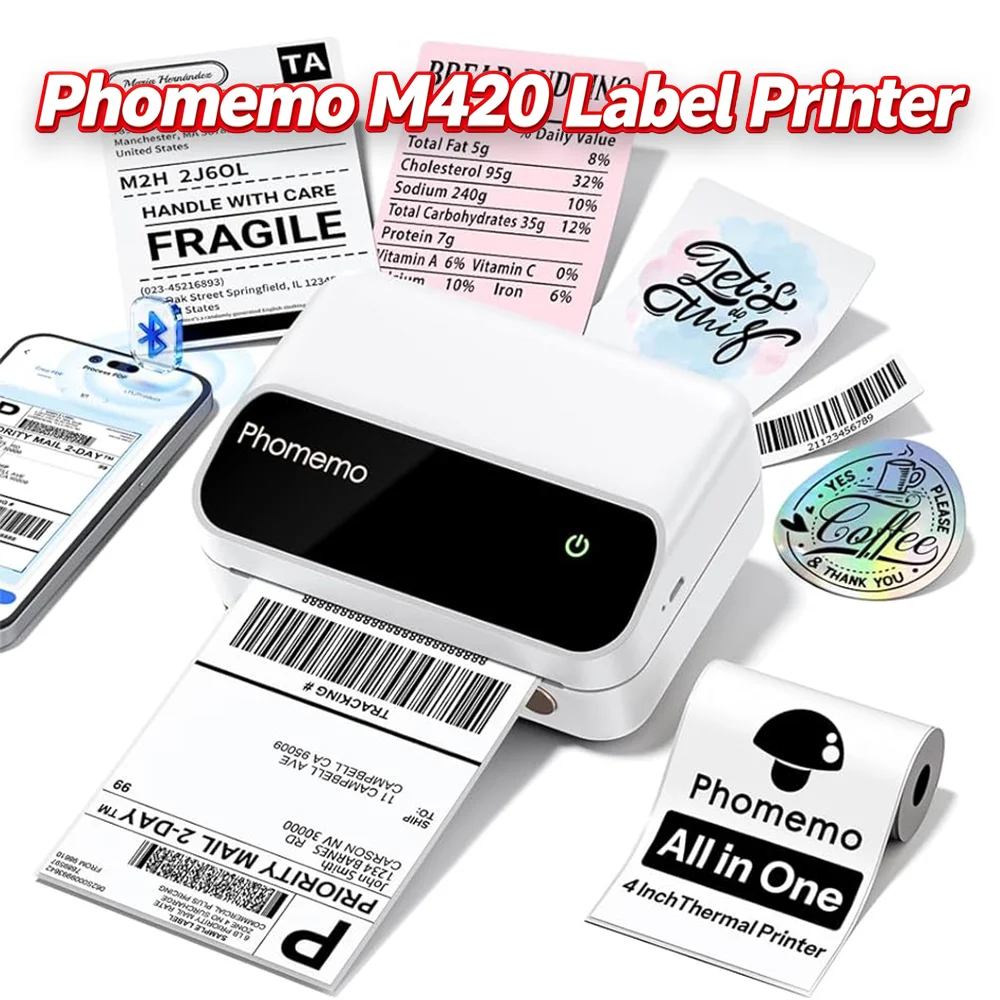 Commercial Printing Inc - Printer label Phomemo M420 4 inci,