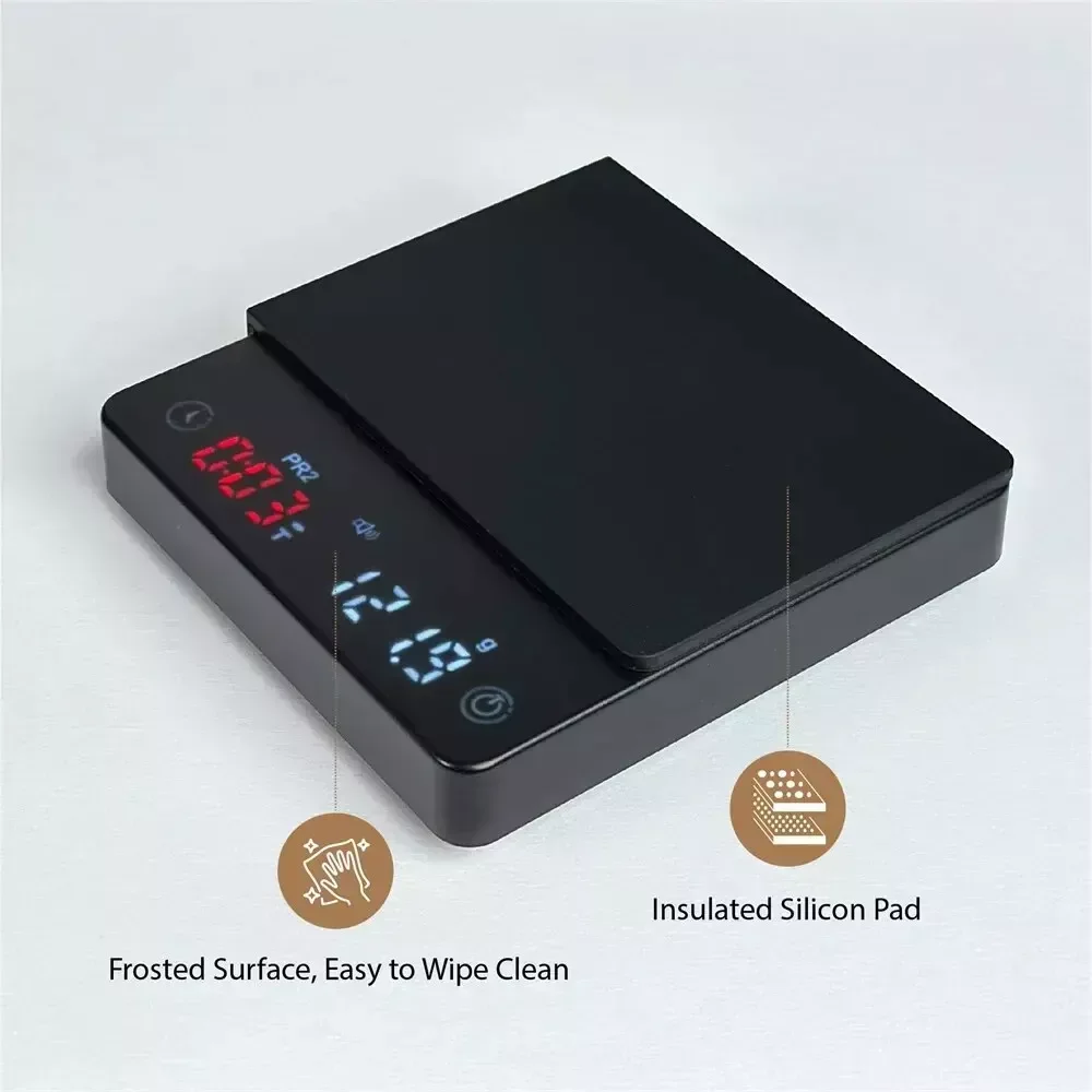 Mini Coffee Nano Coffee Scale with Timer Espresso Scale with Auto Tare Touch Sensor and Silicone Cover Kitchen Tools