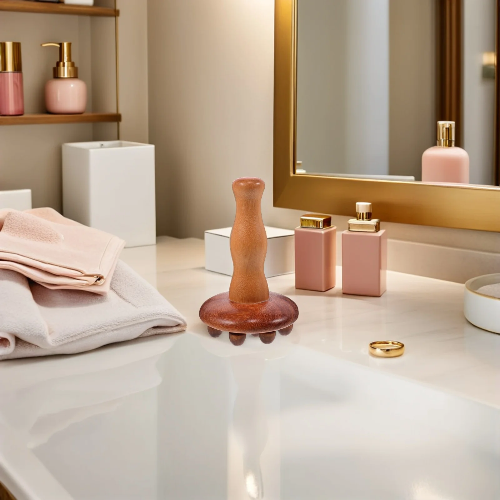 

Wooden Meridian Brush Sandalwood Massage Stick for Body Shaping Abdomen Leg Back Cellulite Reduction Manual Roller Tool Full