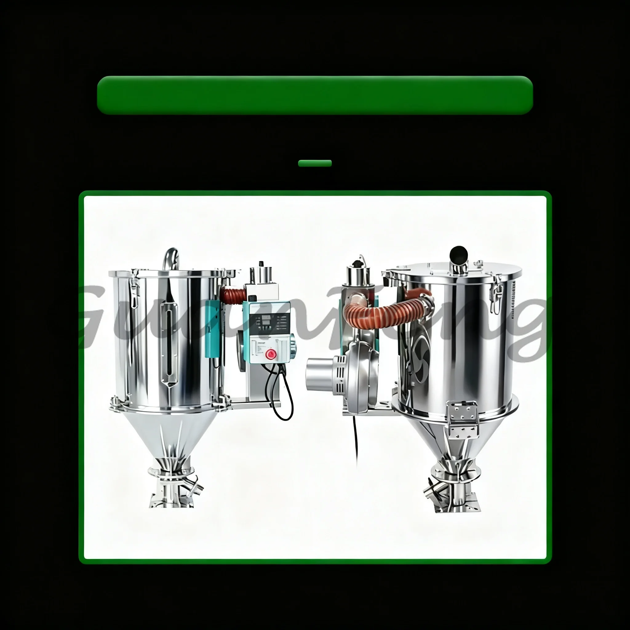 100KG Hot Air Hopper Dryer, Plastic Granule Raw Material Dryer Oven for PP PC, Meltblown Fabric Drying Machine