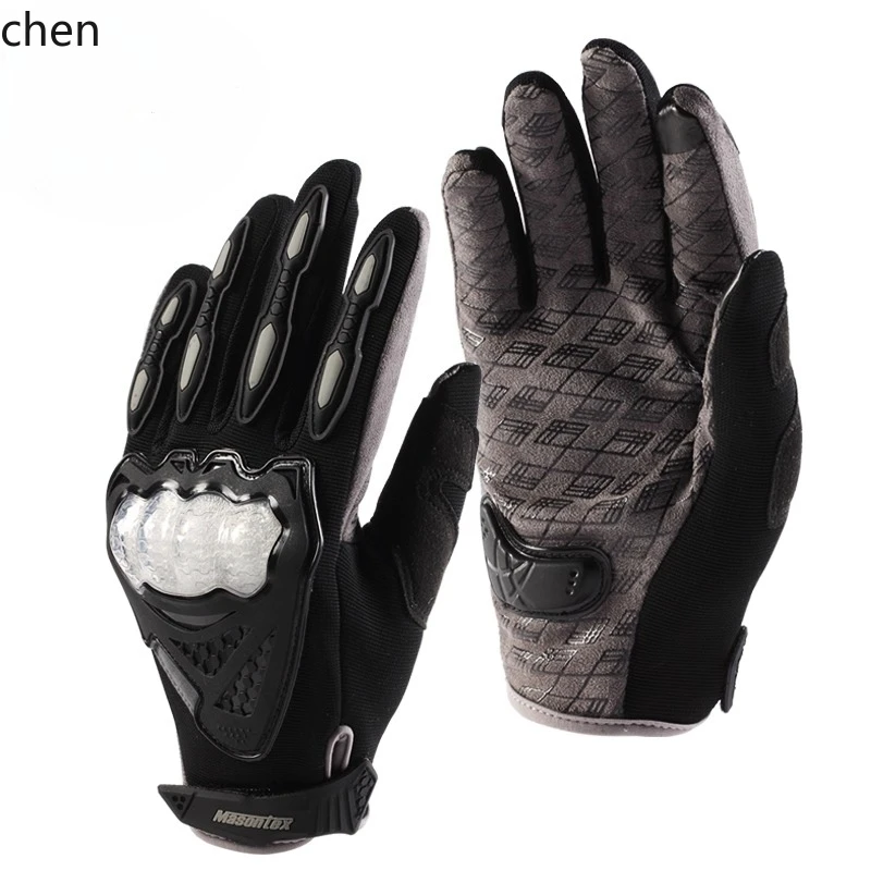 

ZML Spring and Summer Motorcycle Gloves Off-Road Racing Anti-Fall Rider Breathable Full Finger Gloves