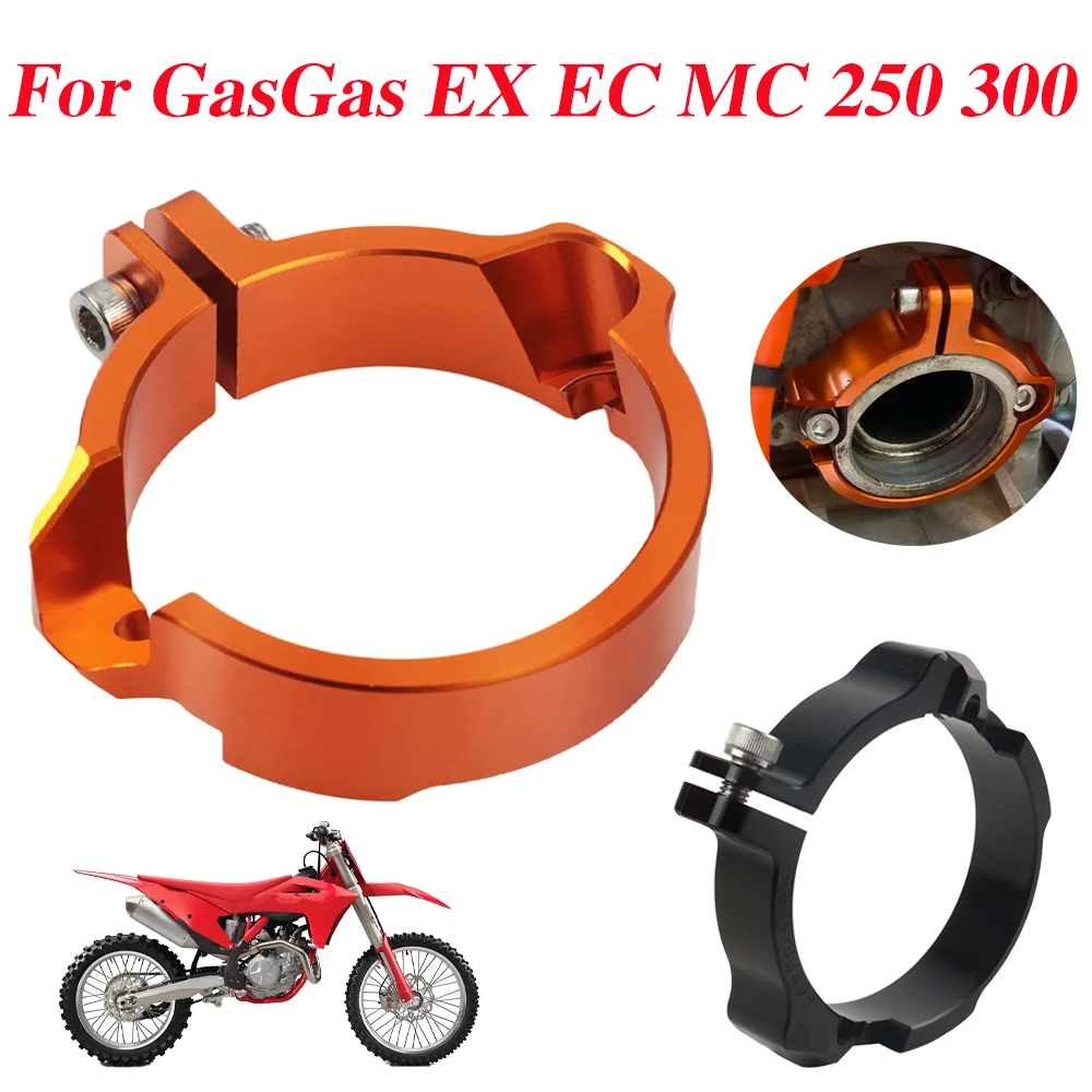 

Motorcycle Accessories Exhaust Tip Muffler Pipe Clamp Flange Protector Cover For GasGas EX EC MC 250 300 EC300 EC250 2021 - 2024