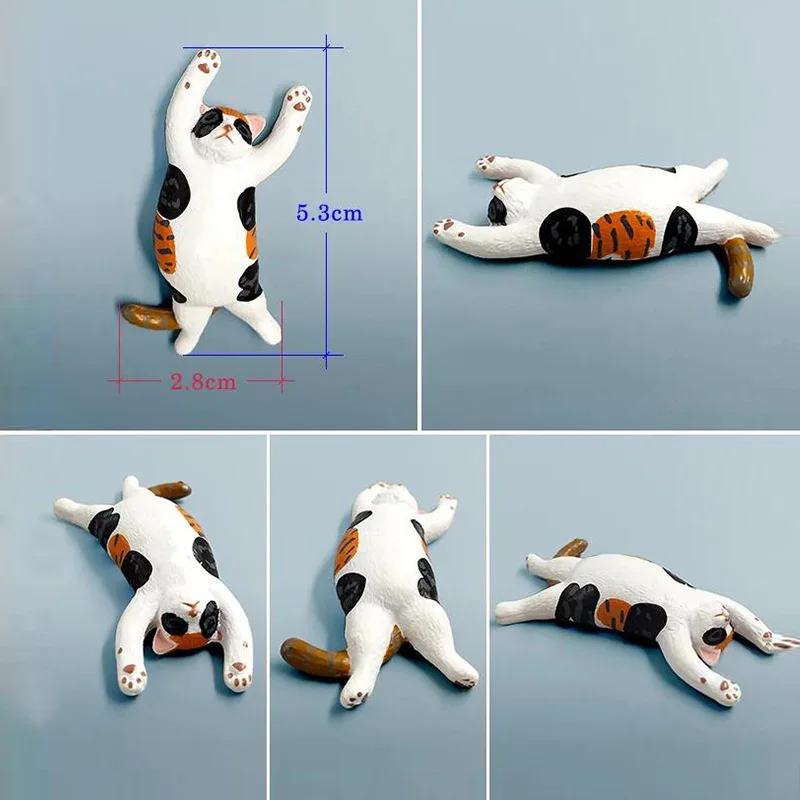 Sleeping Cat Dog Miniature Figurine Kitten Puppy Cartoon Animal Home Cake Car Decoration Statue Model Resin Craft New Ornaments