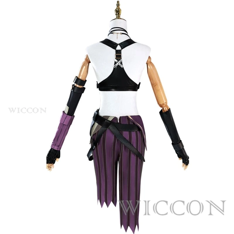 Anime Game LOL Arcane Cosplay Costume Crit Loli Jinx Cosplay Loose Cannon Cosplay Outfit Shoes Wig Sexy Women Carnival Costume